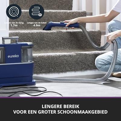 Vlekverwijderaar stofzuiger - EUREKA - NEY 100 - 400 W - 85 dB - 1,5 L tank - Blauw