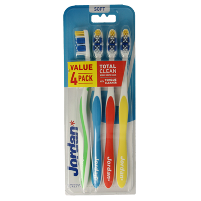 Tandenborstel totalclean soft 4 Stuks