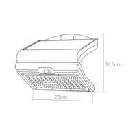 Wandlamp EDM 31849 Zwart 6 W 430 Lm 6500 lm Bewegingssensor Zon (6500 K) - thumbnail