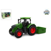 Kids Globe tractor met kiepbak - groen - thumbnail