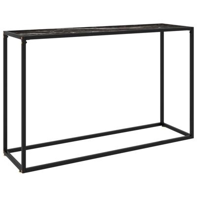 VidaXL Wandtafel 120x35x75 cm gehard glas zwart VidaXL Wandtafel 120x35x75 cm gehard glas zwart