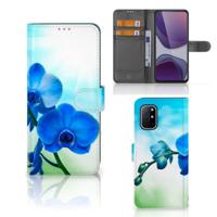 OnePlus 8T Hoesje Orchidee Blauw - Cadeau voor je Moeder - thumbnail