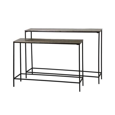 Light & Living Sidetable 'Hartsville', set van 2 stuks, donker bruin brons