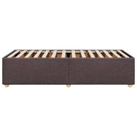 Bedframe zonder matras 90x190 cm stof donkerbruin - thumbnail