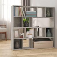 Boekenkast/kamerscherm 105x24x102 cm betongrijs - thumbnail