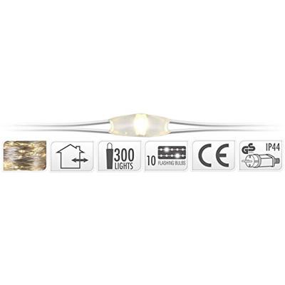 Luksus Lichtregen - Gordijnverlichting 10 x 300 cm - Warm Wit - 300 LED Lampjes Luksus Lichtregen - Gordijnverlichting 10 x 300 cm - Warm Wit - 300 LED Lampjes