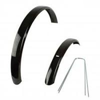 Spatbordset 12" ATB gemaakt van staal 60mm - zwart - thumbnail