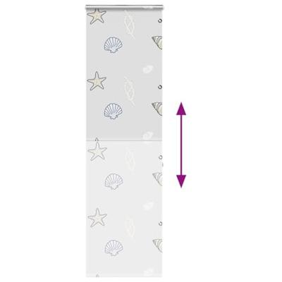 Doucherolgordijn met cassette 70x240 cm stofbreedte 66 cm Doucherolgordijn met cassette 70x240 cm stofbreedte 66 cm