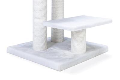 Krabmeubel pluche 50x50x92cm wit Beeztees - Designed by lotte Krabmeubel pluche 50x50x92cm wit Beeztees - Designed by lotte