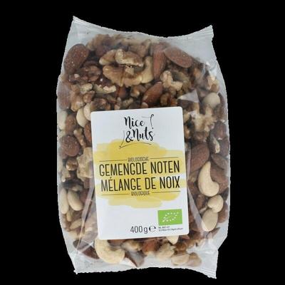 Nice & Nuts Gemengde noten bio 400 Gram Nice & Nuts Gemengde noten bio 400 Gram