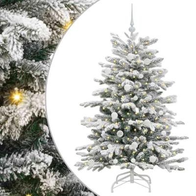 VidaXL Kunstmatige inklapbare kerstboom wit 150 cm pe en pvc VidaXL Kunstmatige inklapbare kerstboom wit 150 cm pe en pvc