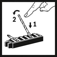 Bosch Accessories Bosch Power Tools 2608577148 Bitset Plat, Kruiskop Pozidriv, Kruiskop Phillips, Binnen-zesrond (TX) Torsion zone - thumbnail