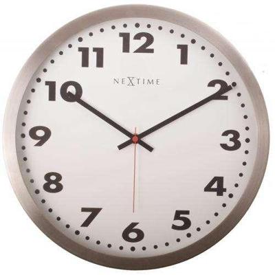 NeXtime klok 2521 arabic, ø33 cm, wall, white