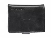 Kaarthouder Maverick All Black super compact RFID leer zwart - thumbnail