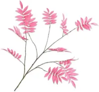 Silk-ka kunsttak blad 159cm roze - thumbnail