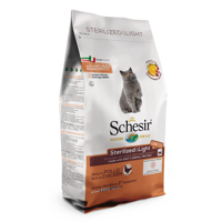 SCHESIR Adult Sterilized & Light Rich in chicken - droog kattenvoer - 10kg - thumbnail