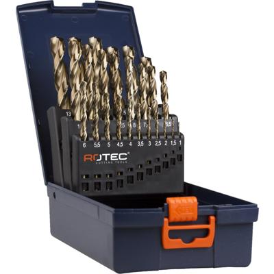 Rotec 25-dlg. Spiraalborenset type '111' in ABS-cassette 1,0-13,0x0,5mm - 900.0029K - 900.0029K Rotec 25-dlg. Spiraalborenset type '111' in ABS-cassette 1,0-13,0x0,5mm - 900.0029K - 900.0029K