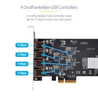 PCI-kaart Startech P5Q4A-USB-CARD - thumbnail