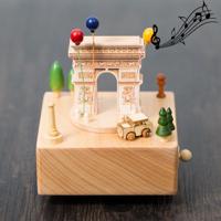 Arc de Triomphe vorm Home decor originaliteit houten muzikale dozen - thumbnail