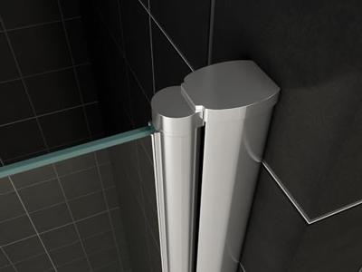 Wiesbaden Single douchecabine 100x100x200 cm chroom