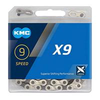 KMC x9 zilver/grijs fietsketting (1/2" x 11/128") - 122 schakels - thumbnail