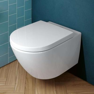 Villeroy & Boch Subway 3.0 Wandcloset - 56cm - zonder spoelrand - diepspoel - twistflush - ceramic+ - zonder zitting - mat stone white (wit) 4670t0rw - thumbnail