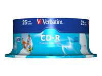 CD-R Printable Verbatim 43439 700 MB 52x 25 pcs 700 MB - thumbnail