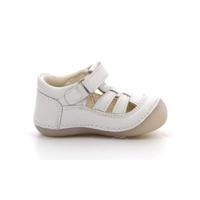 Leren baby sandalen Sushy Originel Softers KICKERS® wit - thumbnail