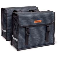 Newlooxs New looxs fiori double fietstas - zwart - dubbele tas - 30l - thumbnail