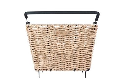 Fietsmand Basil Cento Rattan look Multi system 40 x 25 x 12 cm - seagrass
