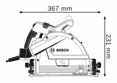Bosch Professional GKT 55 GCE Invalzaag Ø165 1400W - 0601675000 - thumbnail