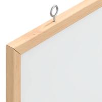 Magnetisch whiteboard met massief grenenhouten frame 40x40 cm - thumbnail