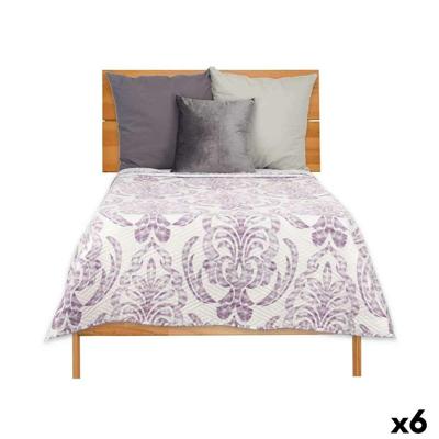 Omkeerbare sprei Gift Decor 3523 3523 Wit Paars 240 x 260 cm 260 x 0,3 x 240 cm (6 Stuks)