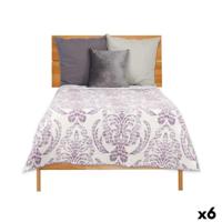 Omkeerbare sprei 240 x 260 cm Wit Paars (6 Stuks) - thumbnail