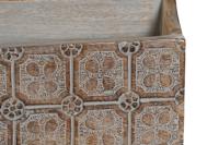 Multi-Functionele Organiser DKD Home Decor Wit Natuurlijk Mangohout 32 x 13 x 21 cm (12 Stuks) - thumbnail