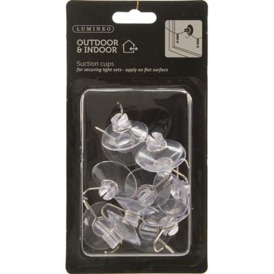 Zuignap plc l4b4h2 cm helder 12st verlichting Luminieo - Lumineo