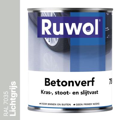 Ruwol Betonverf Lichtgrijs (RAL 7035) 750 ml Ruwol Betonverf Lichtgrijs (RAL 7035) 750 ml
