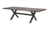 Tafel Castilla 2.0 Negro Buiten Tuin met kruispoot 243x103cm van Lesli Living - thumbnail
