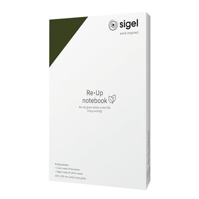 Sigel RU205 Notitieboek Re-Up Softcover DIN A5 Gelinieerd Mosgroen Aantal paginas: 50 Sigel RU205 Notitieboek Re-Up Softcover DIN A5 Gelinieerd Mosgroen Aantal paginas: 50