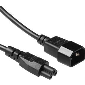 ACT AK5252 230V Stroomkabel C14/C5 Zwart - 25 cm
