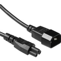 ACT AK5252 230V Stroomkabel C14/C5 Zwart - 25 cm - thumbnail