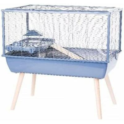 Verhoogde knaagdierenkooi - ZOLUX - Néolife - Voor hamsters - 78 x 48 x 75 cm - Blauw