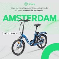 Elektrische Fiets Youin BK1003 AMSTERDAM Blauw 250 W 20" - thumbnail