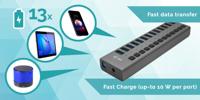 i-tec USB 3.0 Charging HUB 13 port + Power Adapter usb-hub - thumbnail