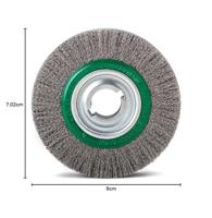 Lessmann Ronde borstel | d. 250 mm draaddikte 0,35 mm | RVS 60 mm | 3600 min-¹ | 1 stuk - 377089 377089 - thumbnail