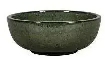 SHANGHAI 6-01DA Geglazuurde Keramische Schaal - Ø43,5cm x H18 cm, Donkergroen