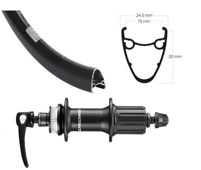 Roland achterwiel 28 fh-m5100 disc cl dutch19 zwart zw spk