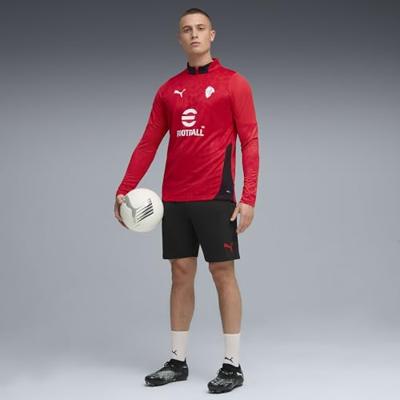 AC Milan 1/4 Zip Trainingspak Senior 2025/2026 Rood - Maat L - Kleur: RoodZwart | Soccerfanshop