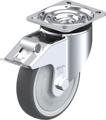 Blickle LK-PATH 125KF-1-FI Zwenkwiel met rem Wieldiameter: 125 mm Draagvermogen (max.): 250 kg 1 stuk(s) Blickle LK-PATH 125KF-1-FI Zwenkwiel met rem Wieldiameter: 125 mm Draagvermogen (max.): 250 kg 1 stuk(s)