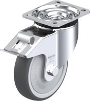 Blickle LK-PATH 125KF-1-FI Zwenkwiel met rem Wieldiameter: 125 mm Draagvermogen (max.): 250 kg 1 stuk(s) - thumbnail